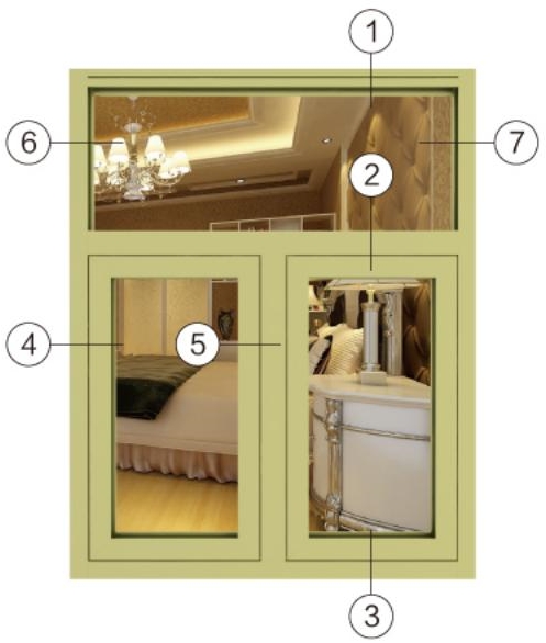 Yonglijian Aluminum -118/95A/70/80 series insulation system casement window